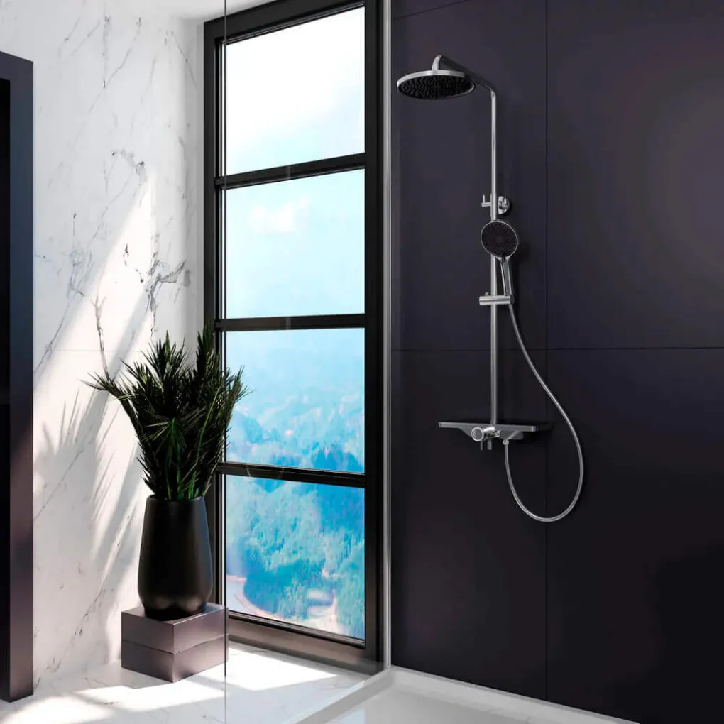 Душевая система с термостатом Koller Pool Trend New, хром- Фото 4